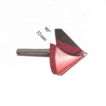 Basos de enrutador CNC de Groove CNC de 90 grados para madera, acrílico, PVC y MDF - 6 mm x 32 mm