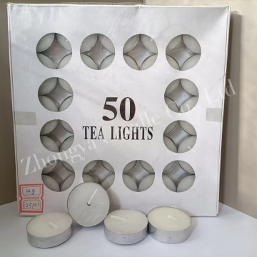 50pcs flameless tealight candle box package custome design