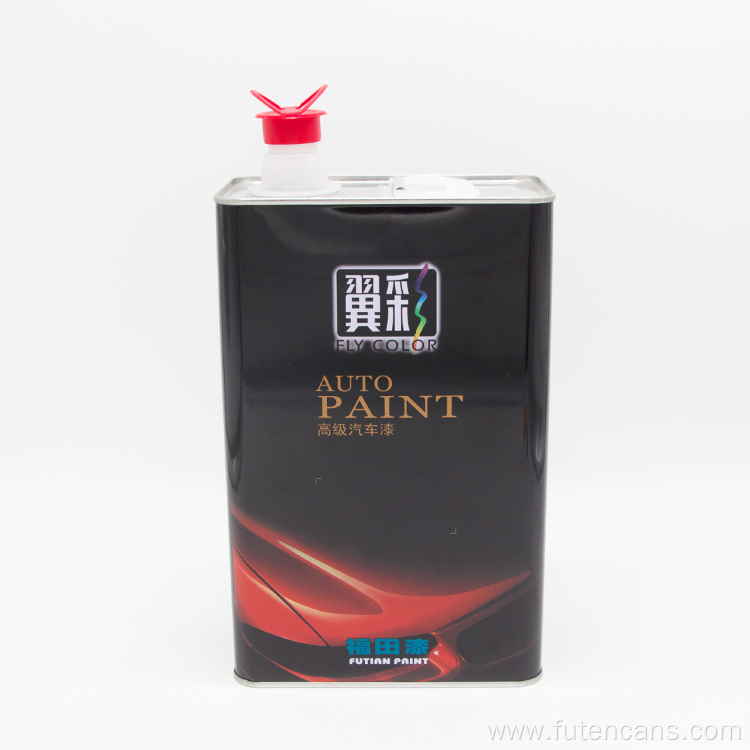Square Engine Oil Empty Tinplate Can