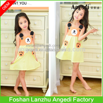 Kids wear Girls cotton pajamas dress trendy design night wear