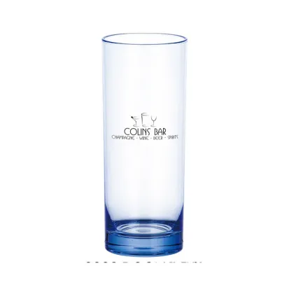 16oz Plastic Clear Tall Collins Glasses - Barware & Highball Cocktail Cups