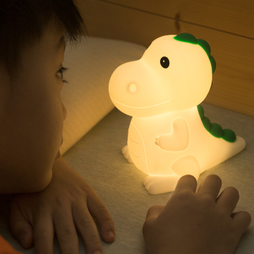 Wiederaufladbare LED -Silikon -Dinosaurier -Nachtspielzeug - Baby Nachtlampe