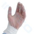 Çin&#39;de CE ISO sertifikalı sıcak satış tek kullanımlık eldiven vinil