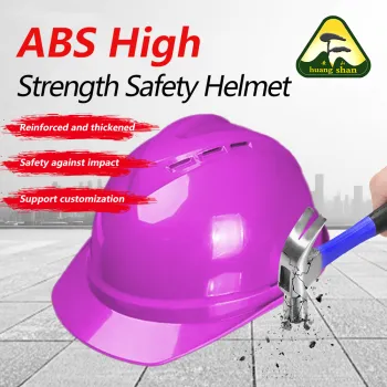 ABS material 08V breathable safety helmet purple