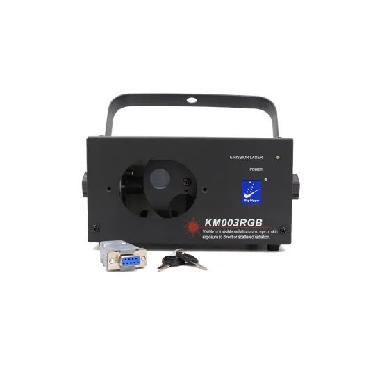 Hot sell China New coming out lighting KM003RGB DJ show geometric pattern R100mW G30mW B50mW laser light projector equipment