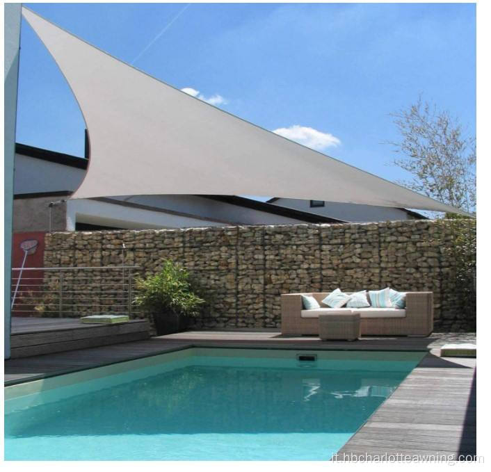 Triangle Sun Shade Vela per giardino da tesacinetto da piscina