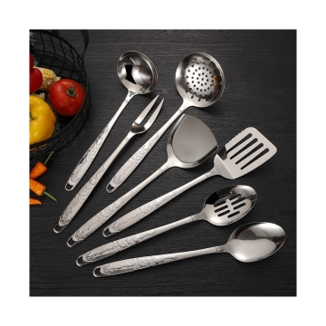 Practical Eco-Friendly Heat-Resistant Stainless Steel Kitchen Utensil Set and Accessories