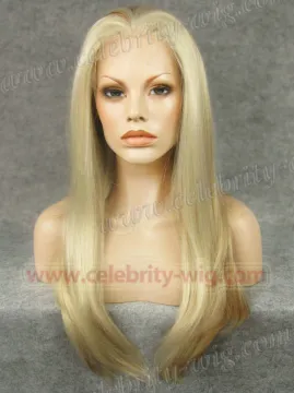 Blonde Long Straight Synthetic Lace Front Wig