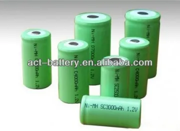 ni-mh type 1.2v 3000mah sub c nimh battery