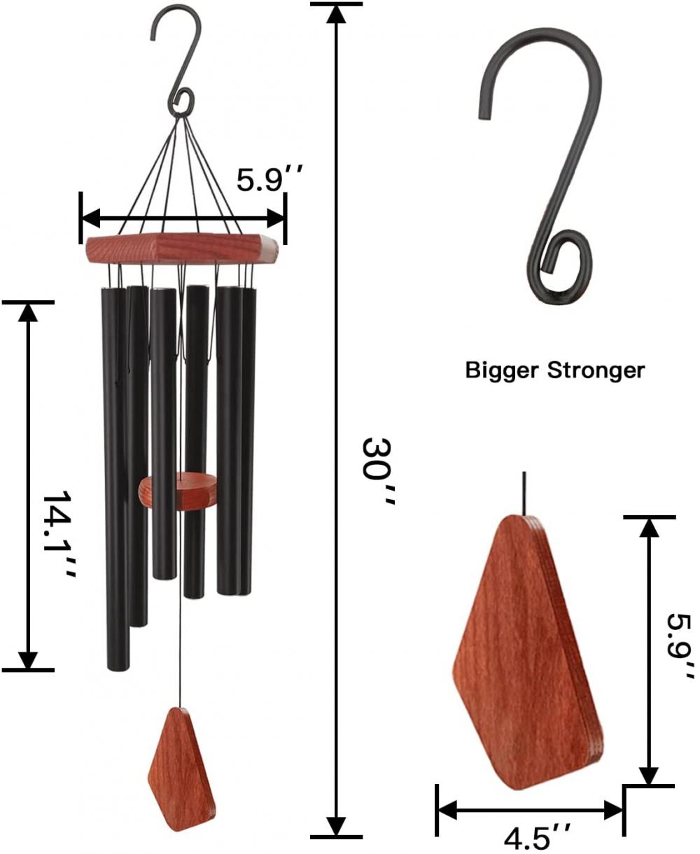 Chimes de viento Tono profundo al aire libre