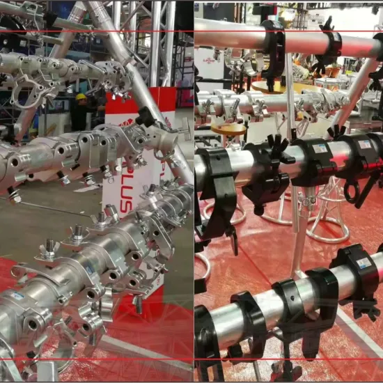 Botai Safe Working Load Silver/Black Stage Lighting Hook Aluminum Truss Clamp