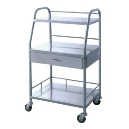 stainless steel medical hospital instrument trolley