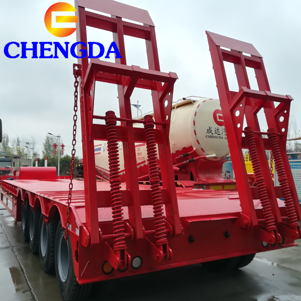 L150ton hydraulic extendable lowbed trailer