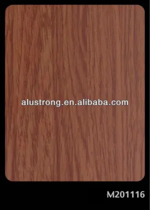 wooden paint surface ACP, ACM wooden paint aluminum skin, wooden paint surface aluminum composite panel