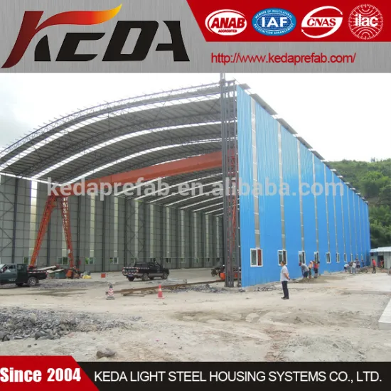 steel structure warehouse/factory with steel sheet use for wall