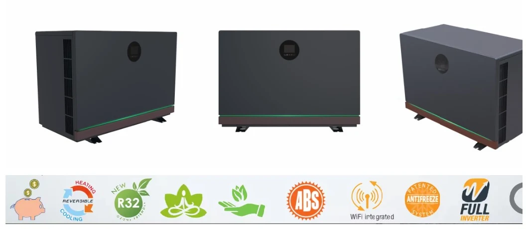 WiFi Function 10kw R32 Eco Friendly Heating Cooling Inverter Swimming Pool Pump