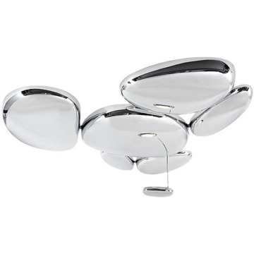 Bright Chrome Alloy Contemporary Modern Designer Acrylic Skydro Ceiling Lamp for Living Room
