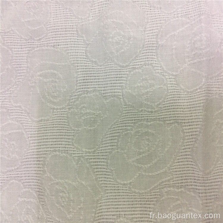 Modèle de fleurs 100% coton Jacquard Dobby tissu