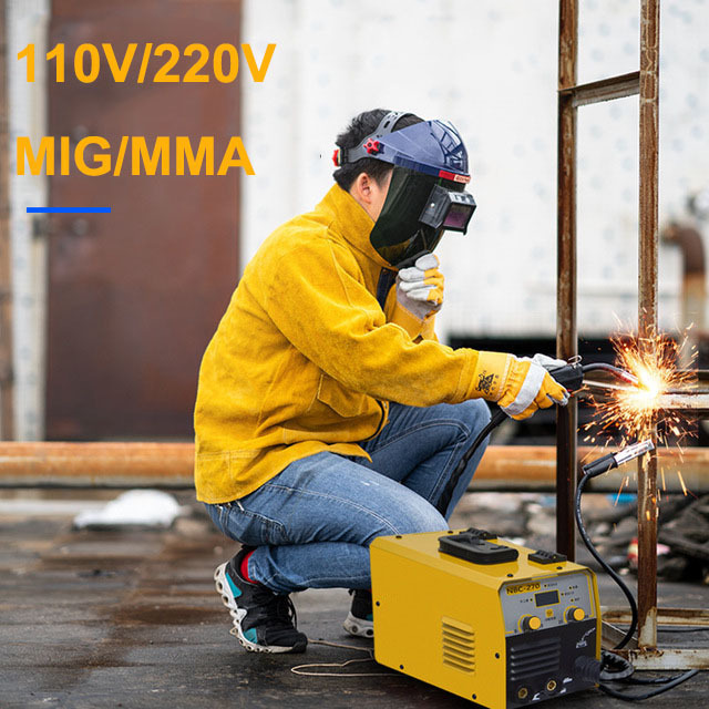 110V/220V Portable Mini CO2 Shielded Automatic Welder: A Versatile 2-in-1 MIG/MMA Welding Machine with 250A Output and IGBT Inve