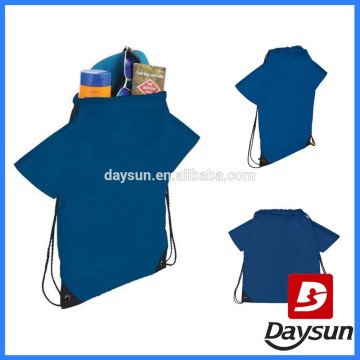 Promotional T-shirt drawstring backpack