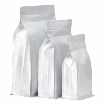 Thickened Pure Aluminum Foil Eight Side Seal Zipper Bag for Tea & Snack Packaging
