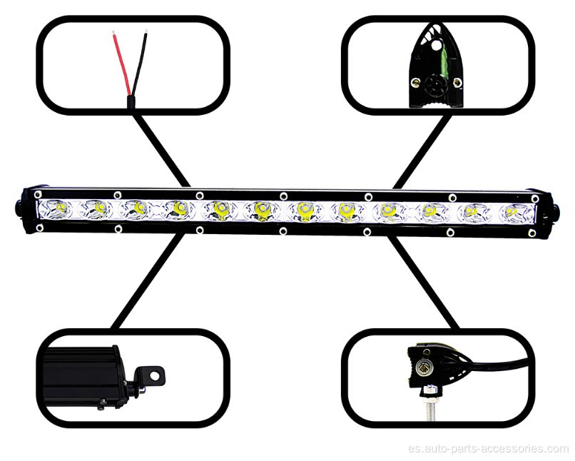 Lámpara de luz de trabajo LED de 6000lm para motocicleta