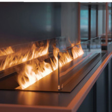5.9ft 3D Water Wap Wap Wap perapian Atomizing Fireplace