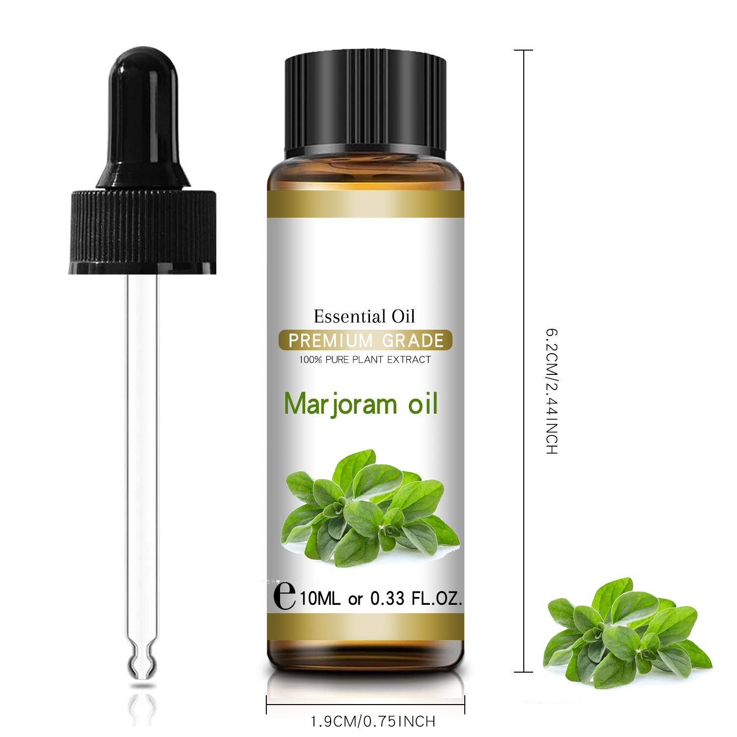 En gros en gros 100% organique de qualité plus fine huile essentielle pure marjoram huile essentielle de qualité cosmétique pour les soins de la peau