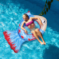 Custom inflatable Air Bed Fish floating အိပ်ရာ