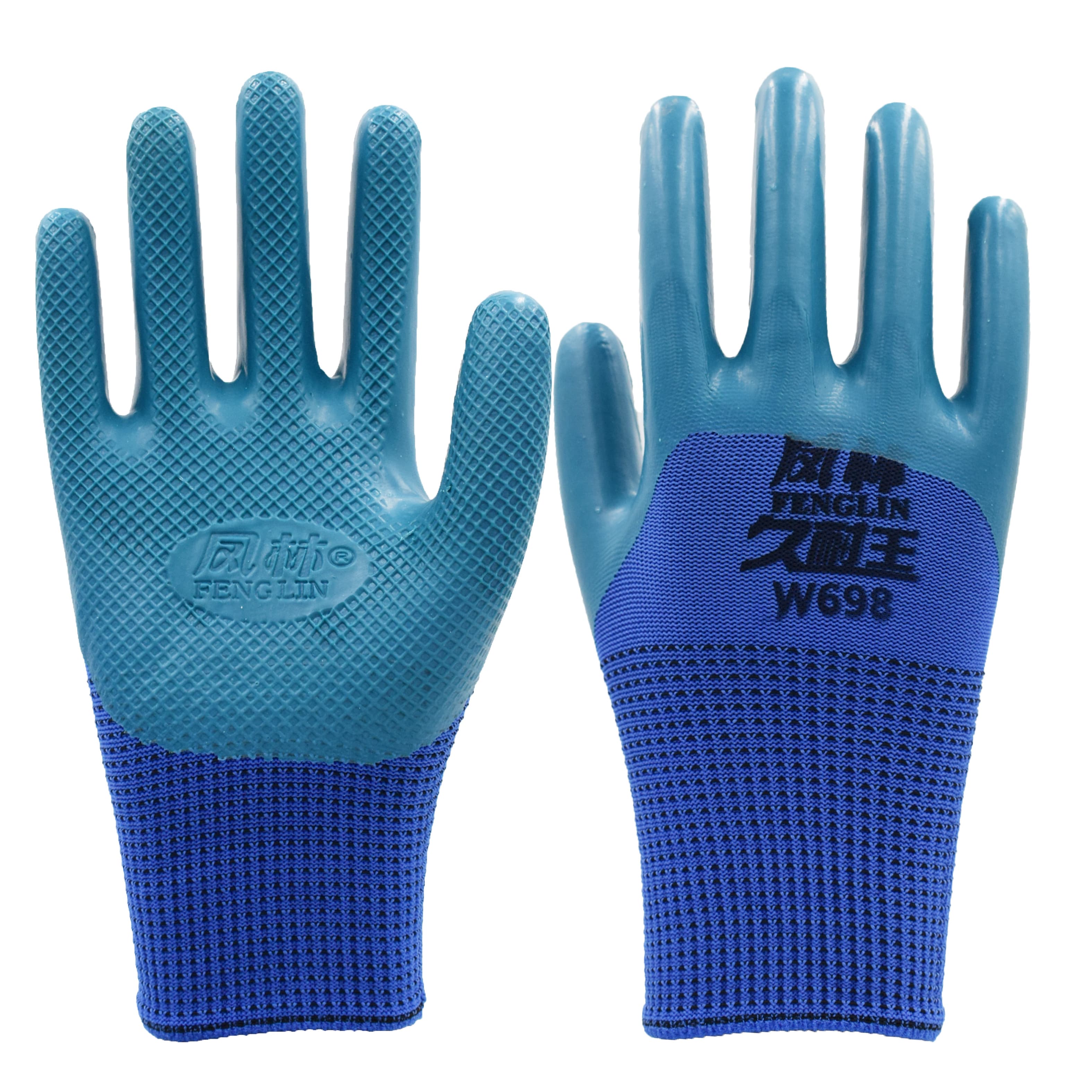 Large embossed gloves