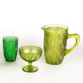 new hand pressed glass pitcher high ball glass