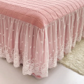 Renda ruffled bedcover plain fancy bedsheet factory