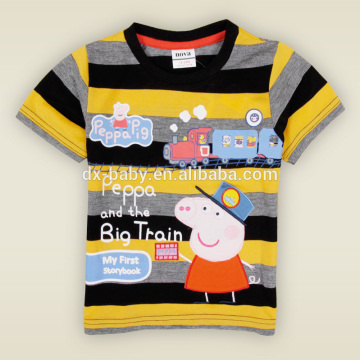 20106 Summer Children's george Pig wholesale kid clothing T-shirt boys casual short-sleeved 100% Cotton T-shirt