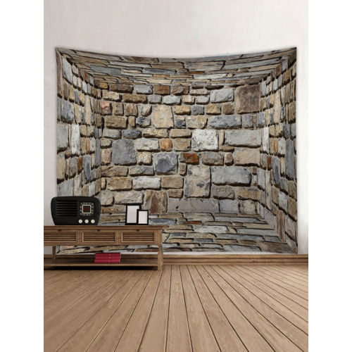 Three-Dimensional Wall Tapestry Brick Tapestry Wall Hanging Tapestry Polyester Print for Livingroom Bedroom Home Dorm Decor