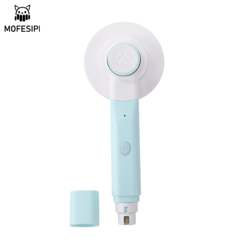Pet Grooming Kit: Hair Removal Comb, Nail Trimmer, Polisher, Clippers, Rechargeable, LED Light, Low Noise