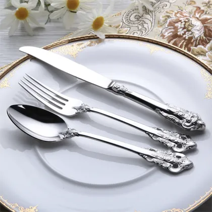 Royal Stainless Steel Silver Tableware Set