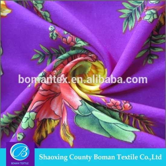 China factory price wholesale polyster strech purple woven fabric with high quality