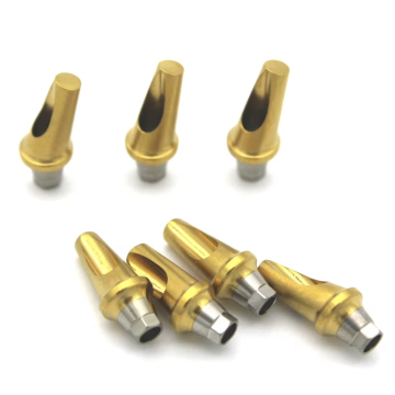Factory Shop Dentaire: Angled Abutments 15 Degree Golden Hexagonal for Dentium ICX Nobel System