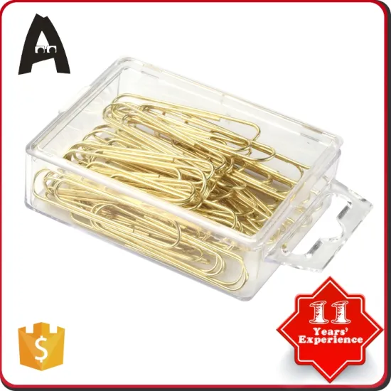 Fashion useful eco-friendly custom Color Metal Paper Wire Clip gold paper clips