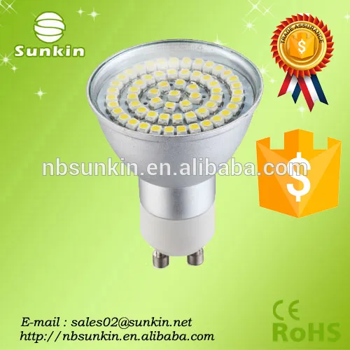 Good quality hot selling led spot light gu10 2835smd aluminium with CE RoHS