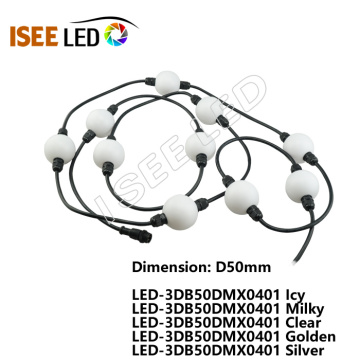 Светодиодные шариковые светильники для штор с 3D-эффектом 50 мм