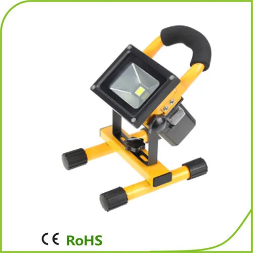 10w COB rechargeable blue point led work flood light with CE ROHS