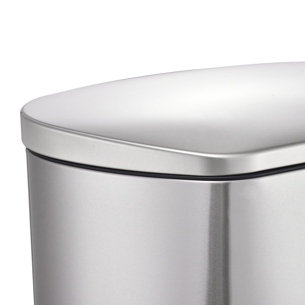 30L kitchen rectangle stainless steel recycle trash can