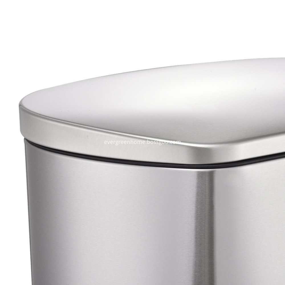 30L kitchen rectangle stainless steel recycle trash can