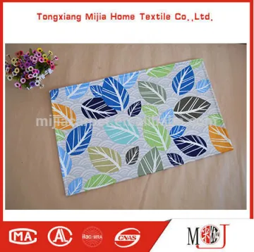 Leaf Design Door Mats100% polyester Digital Printed Carpets