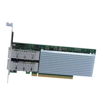 E810-CQDA2 Dual Port 100G QSFP28 PCIE 4.0 X16 Adaptor Jaringan Fiber Optic