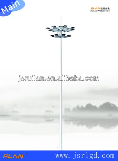 cheap sodium Chinese street lighting high mast pole