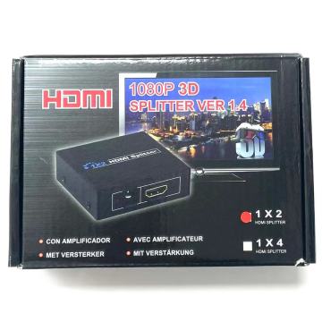 Cross Border Best-Selling 1080P 3D HDTV 1*2 Splitter for Computers, Monitors, and TVs