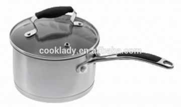steel cast handle glass lid stainless steel saucepan cookware