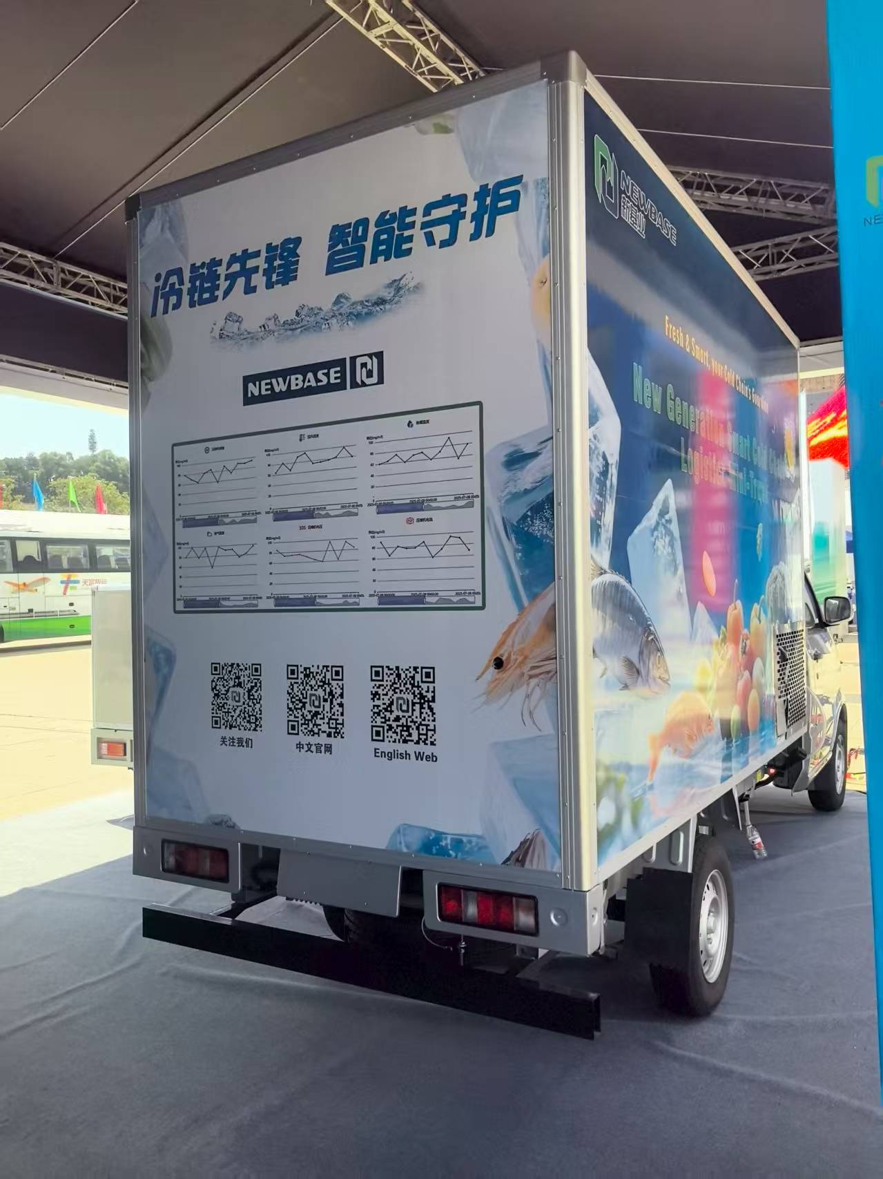 تخصيص 1.2 طن -20 درجة مئوية إلى +25 درجة مئوية شاحنة تبريد كهربائية ماليزيا